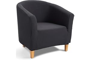 ‎TIANSHU TIANSHU Sesselschoner Elastisch Sesselüberwurf, Modern Club Chair Stretch Sesselhusse, Universal Sofabezug für Einzelsofa, Bezug für Clubsessel (Grau)