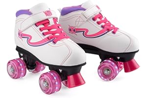 Xootz Disco Quad Skate, Roller Skates with LED Wheels