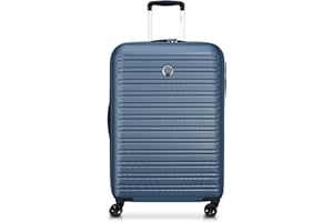 DELSEY PARIS - Segur 2.0 - Valise Moyenne Rigide - 69x47x29 cm - 82 Litres - M - Bleu