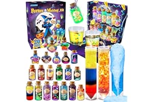 JOPSHEEN Kit di Pozioni per Bambini, 20 Bottiglie di Pozioni Magiche, Potion Making Kit, Giocattoli Artigianali per Bambini 8 9 10 11 12 A nni
