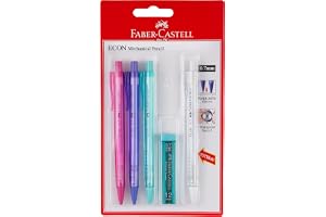 Faber-Castell Econ Mechanical Pencil 0.7mm Set of 3+1, Multicolor, 134394