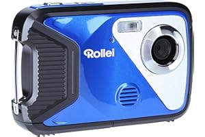 Rollei Sportsline 60 Plus – wodoszczelna kamera cyfrowa z 21 MP i Full HD Camcorder kamera sportowa z dużym wyświetlaczem, 21 programami motywów, wytrzymała obudowa i łatwe menu, idealna dla dzieci