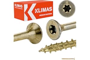 PRITEX Torx wkręty do płyt wiórowych 3,0 x 40 mm - 500 sztuk wkręty z łbem stożkowym śruby do drewna