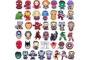 NIEUGS Shoe Charms for Croc Charms, Clog Decoration Cartoon Anime Charms Shoe Accessories, Cartoon Pvc Shoe Charms Decoration for Kids Teens Boys Girls Men Women Party Birthday Gifts