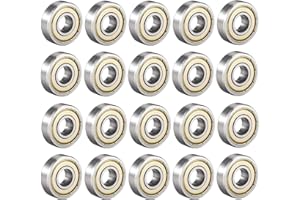 CESHMD 6000 ZZ Rodamiento de bolas 10 mm x 26 mm x 8 mm Cojinete de bolas de Ranura profunda con doble blindaje 80100 Rodamiento de rodillos Rodamiento de bolas radiales en miniatura, 20 pzs