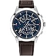 Tommy Hilfiger Analogue Multifunction Quartz Watch for Men with Dark Brown Leather Strap - 1710476