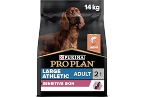 PRO PLAN Athletic Sensitive Skin Optiderma - Croquettes au saumon - Pour chien adulte de grande taille - 14 kg