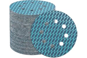 STEBRUAM 125mm Sanding Discs Pads, 100Pcs 120 Grits Sand Paper for Random Disc Sanders & Orbital Sander