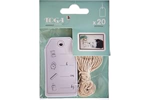 Toga naissance - Leonard & Josephine Lot de Formes Découpées Dies-Cuts, Autre, Blanc, 3.x 6 x 0.1 cm