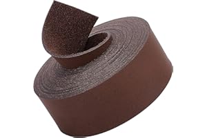 GORGECRAFT Bande de Sangle en Cuir Marron Foncé 25mm de Large et 2m de Long Bandes de Ceinture en Cuir Enveloppant Un Cordon Plat Simple Face pour Projets D'Artisanat de Bricolage Vêtements