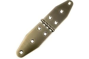 ARBO-INOX - Bisagra – Acero inoxidable – Forma larga – 180 mm x 40 mm