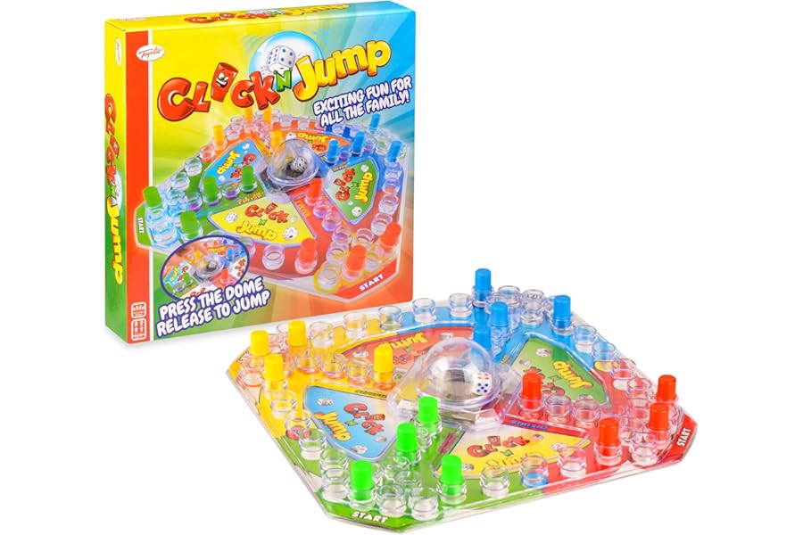 Toyrific | Complete Traditional Classic Family Game Board, Click and Jump Frustration, for Kids and Adults