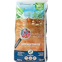 Plantura Bio Bodenaktivator mit 3 Monate Langzeit-Wirkung, 10,5 kg, staubarmes Granulat, unbedenklich für Haustiere…