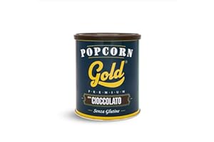 Fun Food Italia Popcorn Gold Premium Gusto, senza Glutine, Cioccolato, in Barattolo da 60 Grammi