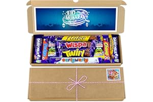 SWEETIE BOUQUETS Eid Mubarak Chocolate Hamper | Letter box Chocolate Gift Selection Box | 10 Fullsize Cadburys Dairy Milk Chocolate bars | Ideal Eid Gifts For Kids, Men, Women