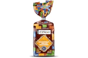 ORGANIC NATURE'S ELEMENT Organic Buckwheat Cakes - Glutenfree Puffed Buckwheat Crackers - Pack of 6 (Buckwheat, Millet)