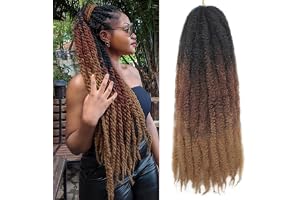 XIIMENALU Marley Twist flätning hår Afro Kinky Curly Cuban Twist Hair Marley Twists Hair Crochet Braids syntetiska senegalese