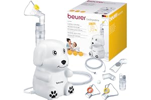 Beurer IH 24 Kids inhalator med barnvänlig design för nebulisering av flytande läkemedel, från 6 månader, hög nebuliseringspr
