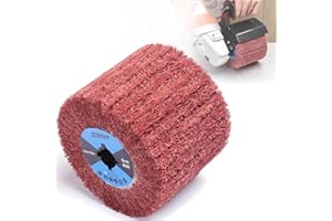 MOGRQAP Schleifwalze Bürste Körnung 60 Schleifhülsen, Schleifrolle Bürste Schleifwalzen für Satiniermaschine Bürstmaschine Holz Metall Oberfläche Polieren