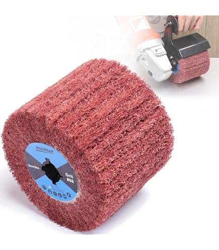 FARTOOLS REX Far Tools Brosses Abrasives Grain 80 Largeur 100 Mm - 120 Mm Pour Machine Satinée - Brosse Nylon O Poils Brosse Rénovateur Extérieur