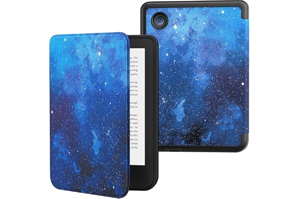 MoKo Case for Kobo Clara BW/Colour/Clara 2E 6", Blue Starry Sky | Auto Wake/Sleep, Ultra Slim Lightweight Cover Folio Case for Kobo Clara BW/Clara Colour 6" 2024