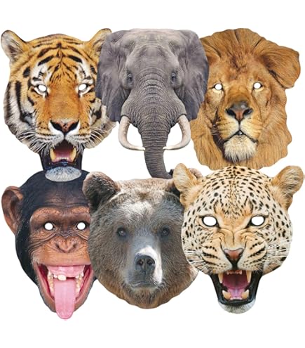 STAR CUTOUTS – Stsmp60 – 6 maskers – verschillende figuren – The Muppets Show – eenheidsmaat
