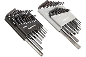 Amazon Basics 36-Piece Allen Wrench/Hex Key Set - Inch/SAE and Metric
