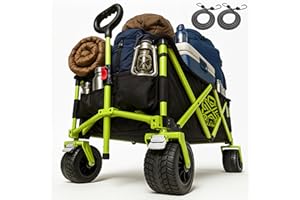 RACKIT Maximuv 233L Festival Trolley – Heavy Duty Folding Trolley on Wheels, Collapsible Shopping Trolly on Wheels, Foldable Pull Along Cart for Beach, Garden & Shopping