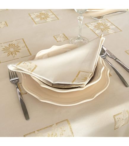 BGEUROPE Set Di 6 Tovaglioli Lusso Antimacchia – Nero, 45x45 Cm, 80% Cotone 20% Poliestere, Lavabili