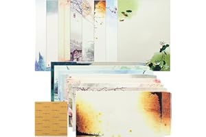 GKZB Carta da Lettere e Buste in Stile Cinese 32 Fogli Carta da Lettere Pregiata per Cancelleria Scrivere Lettere per Invito Regalo Auguri Festival Nozze Natale