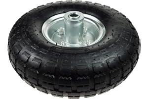 MAR-POL Roue de brouette 4.10/3.5-4 - Roue de brouette - Roue pneumatique - 1 moyeu