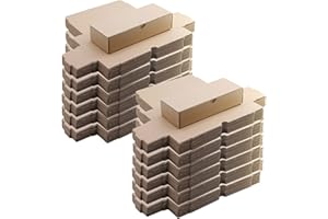 CHRISTIAN GAR Pack de 500 cajas de cartón pequeñas, para envíos ecommerce automontables paqueteria, almacenaje, packaging, regalos, envio postal, Ideal ecomerce. (200 x 80 x 45 mm. Pack cajas) (Pack 500)