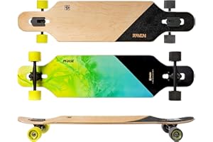 RAVEN Longboard Skateboard per bambini adulti ragazzi ragazze | truck in alluminio