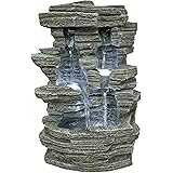 Zen'Light SCFR150 - Fontana Grand Canyon, Pietra, 19 x 16 x 28 cm, Colore: Grigio