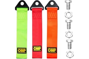 CTDMJ 3 Pièces Cordes de Remorquage en Nylon, Sport Sangle De Remorquage Set, Racing Voiture Remorque Corde, Sangle Remorquage Voiture Course, Sport Sangle Remorquage pour Véhicule Avant Arrière Pare-Chocs