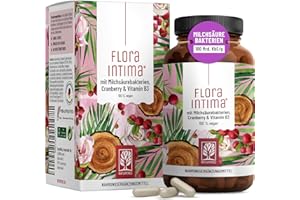 ‎NATURTREU Kulturen Komplex für Frauen Intimflora * mit 100 Mrd. KbE/g - mit Milchsäurebakterien, Cranberry & B - 7 Lactobacillus Stämme Floraintima von NATURTREU®