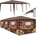 tectake® Tonnelle de Jardin autoportante Pavillon 3,5x3,5m en Acier