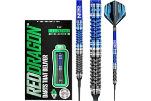 ‎RED DRAGON RED DRAGON Delta 1: 20g Tungsten Softip Darts Set with Flights and Stems