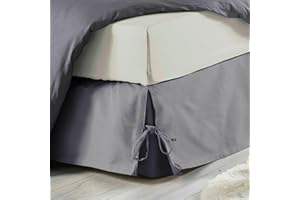 J&K MARKETS Coprirete con laccetti, 160 x 200 cm, naturale, in policotone