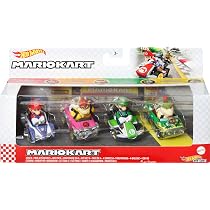 Hot Wheels - Juego de juguetes - Mariokart 4-Pack - 4er
