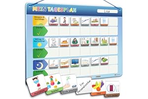 ‎LIKARTO LIKARTO Routine Planer Kinder – [DAS ORIGINAL] – Montessori Aufgabenplaner & Magnettafel – individuell anpassbar – Klassisch