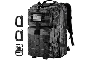 ‎HANNIBAL TACTICAL Hannibal Tactical 40L Militär Taktischer Rucksack US Cooper Rucksack Armee Assault Pack 3 Tage Bug Out Go Bag Trekking Wanderrucksack