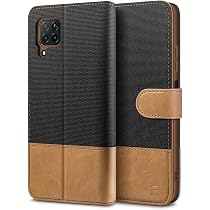 Handyhülle Für Huawei P40 Lite – PU Leder Flip Case Mit 2 Kartenfächern, Standfunktion & Magnetverschluss (Schwarz)