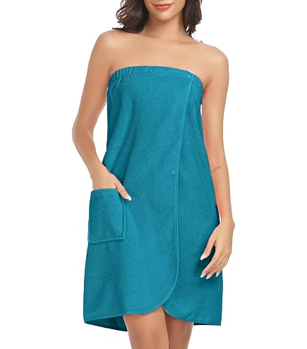 OneDream Damen Handtuch-Wickel XXL-XXXXL – Verstellbar Mit Klett, Inklusive Haarhandtuch