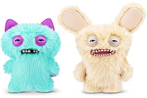 Fuggler -BUTT UGLY PETS 23 cm SERIA 1-PLUSH 2 PK(Podejrzany lis - Pomeranian i Pan Buttons - Złoty Reiver)