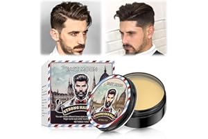 DONGCILL Ölbasierte Haarpomade für Männer und Pflegende Haarpomade, natürlicher Wachsformulierung für starken Halt und hohen Glanz Pomade Herren