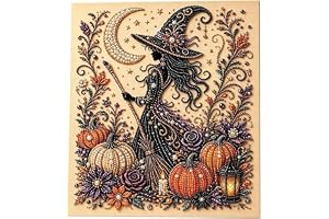 Rismise Halloween spöke pärla konst gör-det-själv-kit | Spooky Söt 3D diamantmålning hantverk för vuxna, rolig handgjord hall