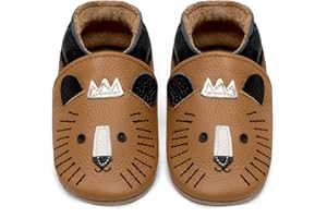 IceUnicorn Scarpe Neonato Scarpine Primi Passi Morbida Pelle Scarpine Prima Infanzia Suola Scamosciata Carino Colorate Animali 0 a 24 Mesi