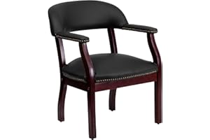 Flash Furniture sillones, Tejido Suave de Cuero, Madera, Negro Black Leather Soft, No