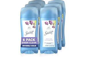 Secret Original Sheer Clean Scent Women's Invisible Solid Ph Balanced Antiperspirant & Deodorant 2.6 Oz by Secret